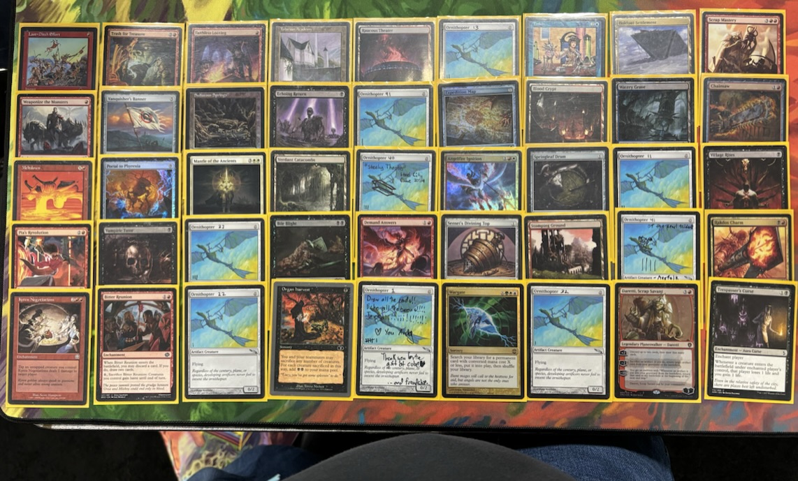 My 100 Ornithopters draft pool, featuring only nine ornithopters