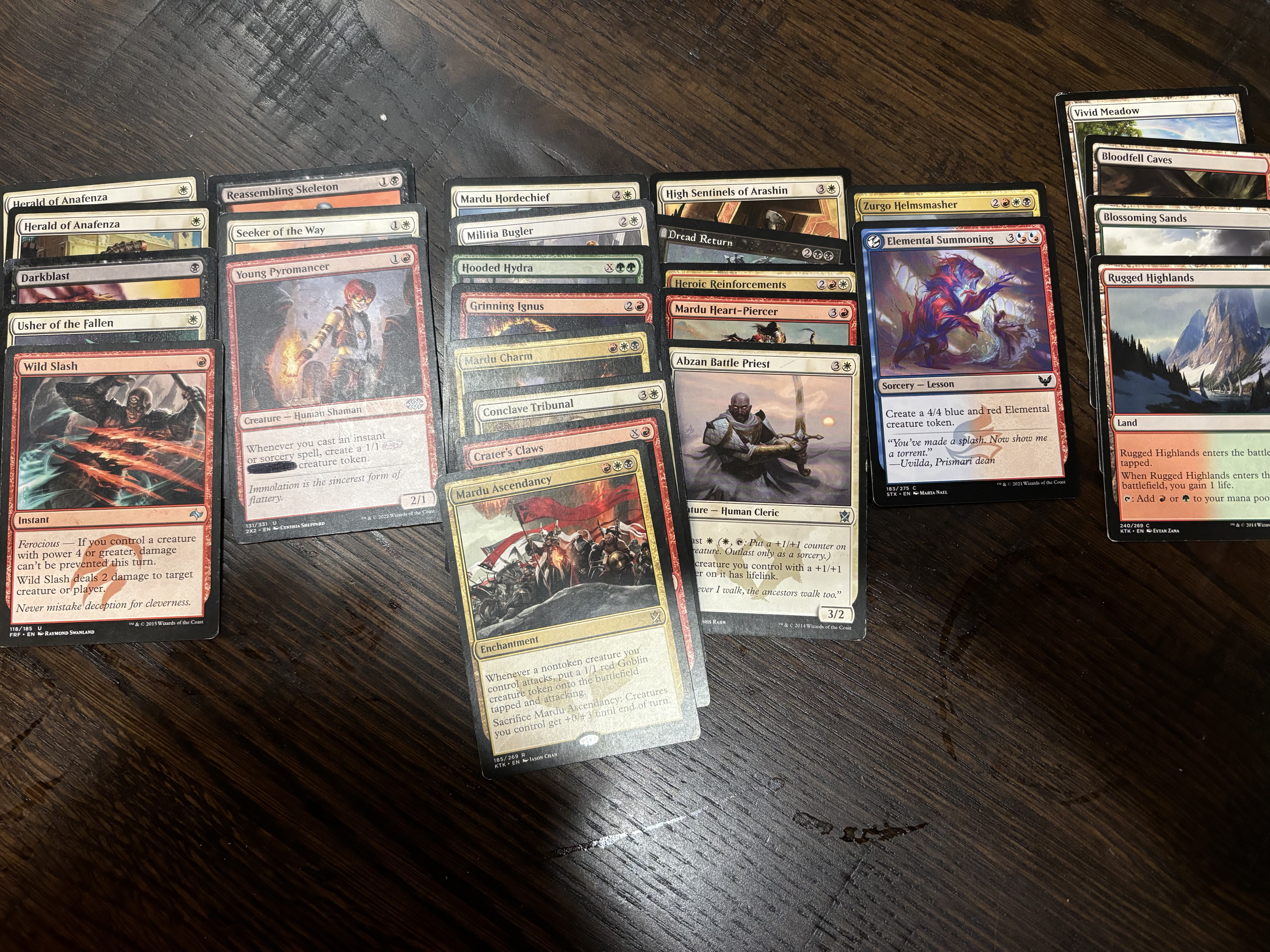 My Mardu tokens or reanimator or something deck, haphazardly arranged