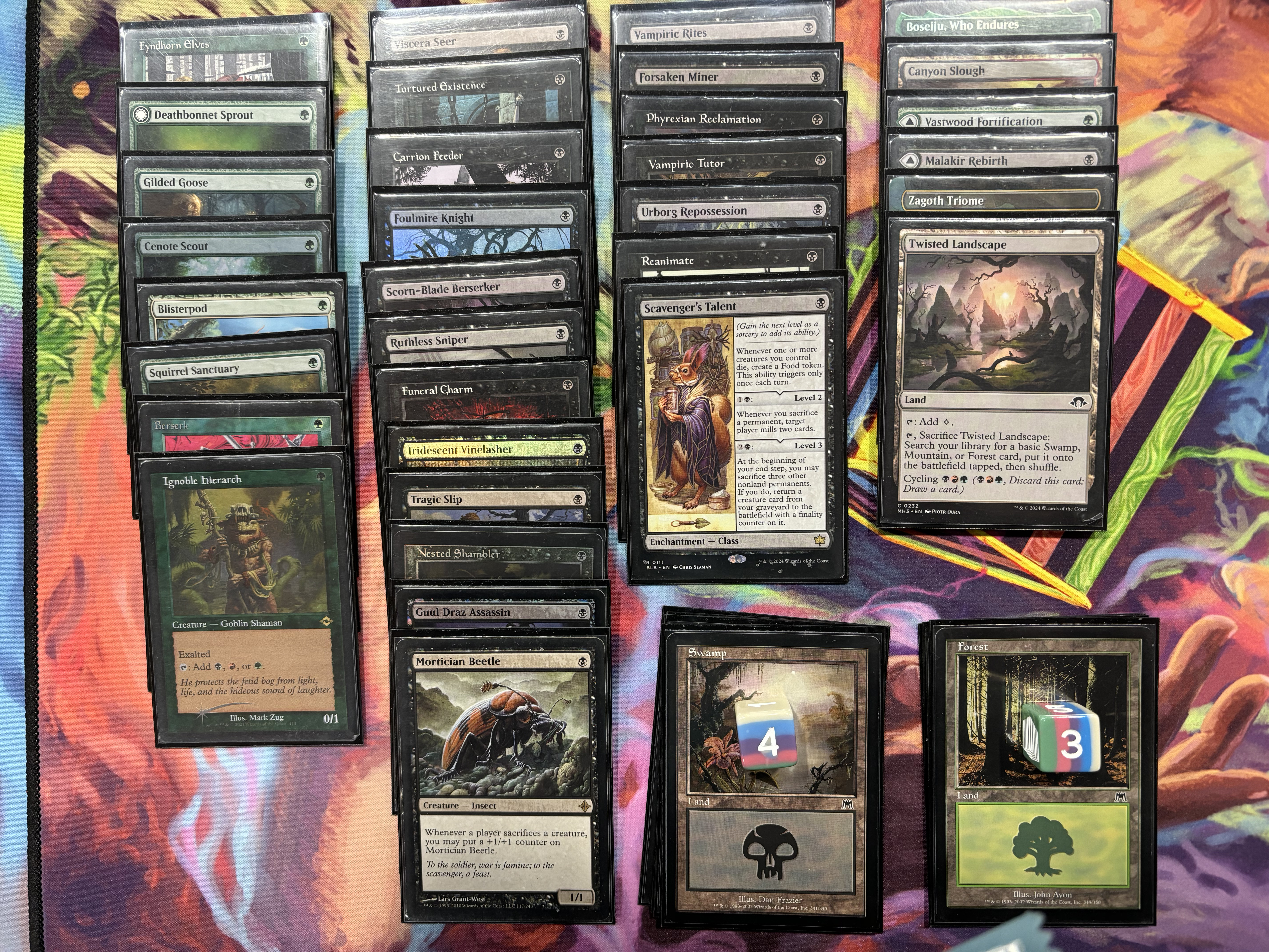 My all one drops deck, organized in some way that made sense at the time